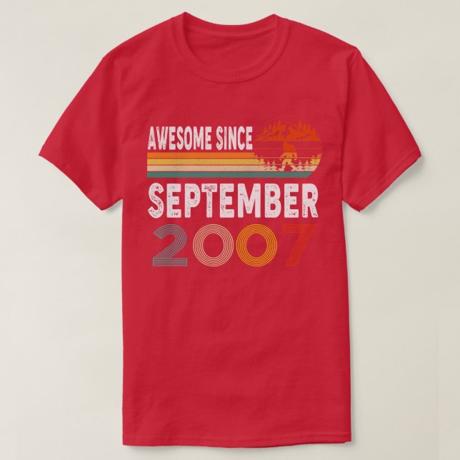 Phantastisch seit September 2007 T-Shirt (Design vorne)