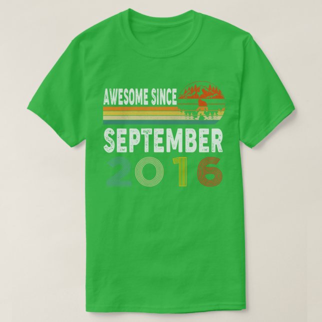 Phantastisch seit September 2016 T-Shirt (Design vorne)