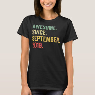 Phantastisch seit September 2019 3. Geburtstag 3 J T-Shirt