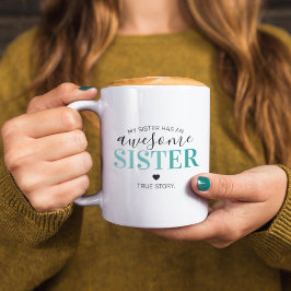 Phantastisch Sister Aquamarin | Geschenk für Schwe Kaffeetasse