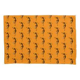 Phantastisch Soccer Silhouette Orange Kissenbezug