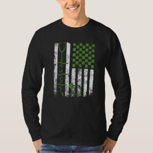 Phantastisch Stethoscope American Flag Nurse Docto T-Shirt