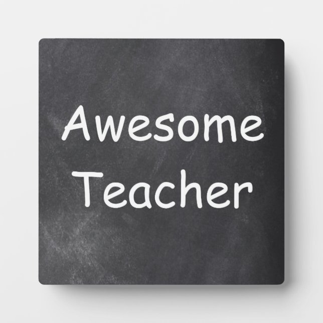 Phantastisch Teacher Chalkboard Design Geschenk Id Fotoplatte (Vorderseite)