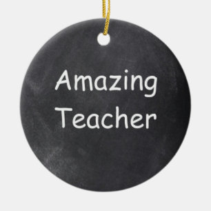 Phantastisch Teacher Chalkboard Design Geschenk Id Keramik Ornament