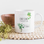 Phantastisch Teacher Fuel House Pflanze Personalis Kaffeetasse<br><div class="desc">Personalisierte Kaffee-Tasse für Ihren phantastischen Lehrer! Dieses moderne Design verfügt über eine Pflanze im Hängehaus und eine Pflanze aus Töpfen in Aquarell mit mageren Schriftart. Die Formulierung lautet Phantastisch Teacher Fuel gehört zu [Lehrername],  bereit für Sie anpassen. Bitte stöbern Sie in meinem Geschäft nach weiteren Geschenken für Lehrer.</div>