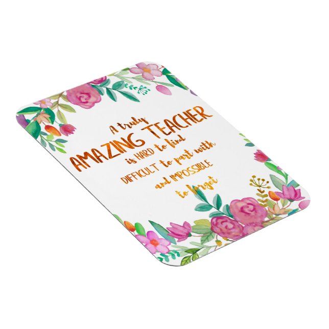 Phantastisch Teacher Wertschätzung Geschenk-Zeiche Magnet (Rechte Seite)