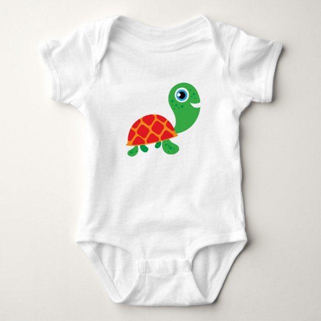 Phantastisch Turtle Baby Strampler (Vorderseite)