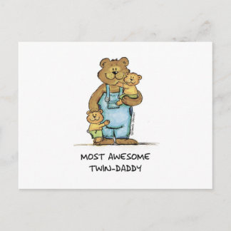 Phantastisch Twin Daddy Postkarte