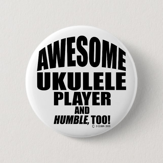 Phantastisch Ukulele Player Button (Vorderseite)