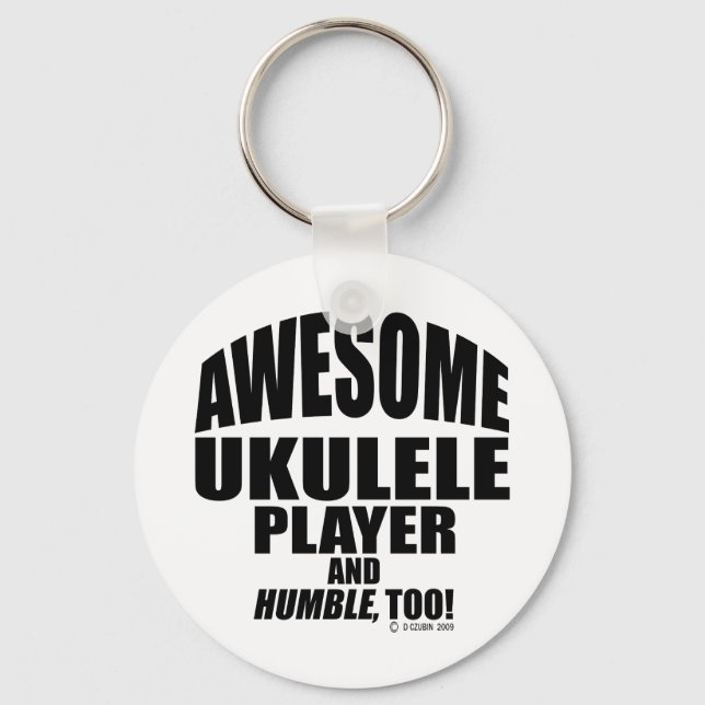 Phantastisch Ukulele Player Schlüsselanhänger (Vorderseite)