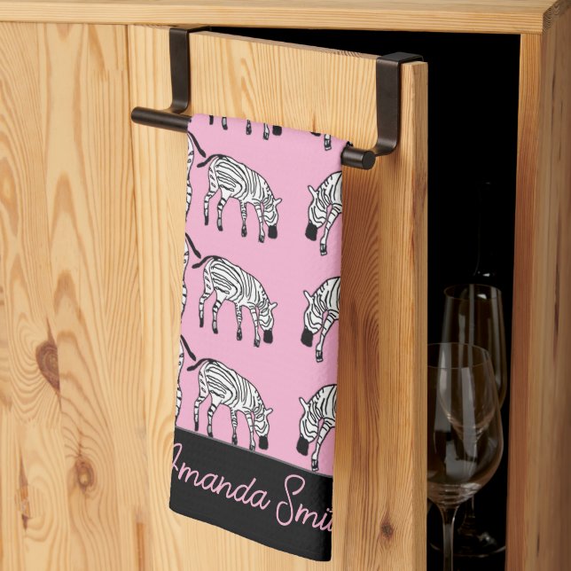 Phantastisch und glücklich Kenyan Zenbras Geschirrtuch (Drittel gefaltet)