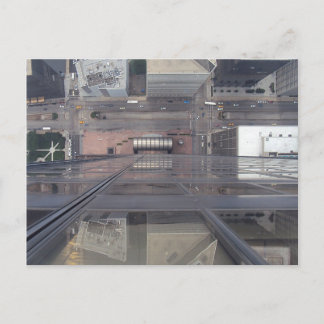 Phantastisch View Willis Tower nach unten Postkarte