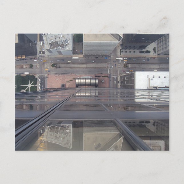 Phantastisch View Willis Tower nach unten Postkarte (Vorderseite)