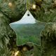 Phantastisch West Virginia Mountain View Keramik Ornament (Baum)
