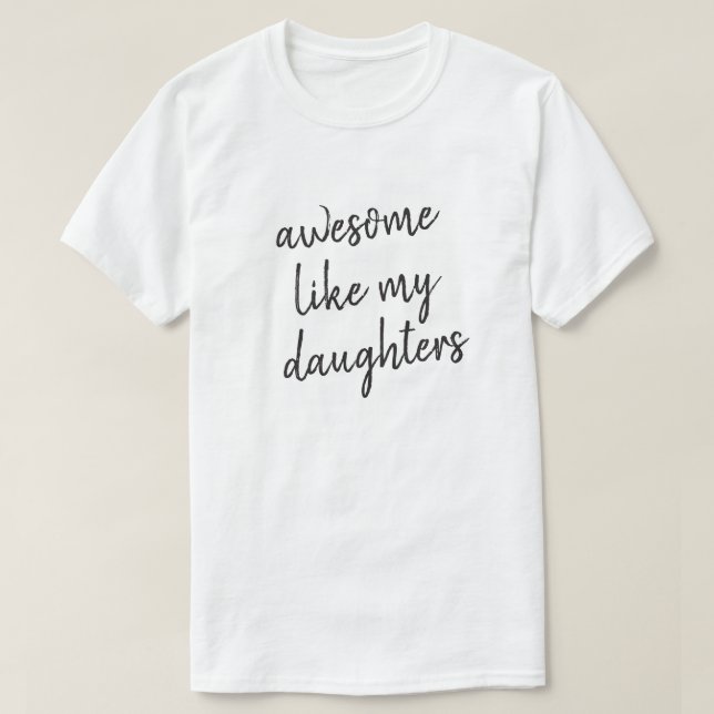 Phantastisch wie Daughter Funny Vathons Day Typogr T-Shirt (Design vorne)