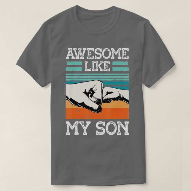 PHANTASTISCH WIE MEIN SON Funny Vathers Day Vater  T-Shirt (Design vorne)