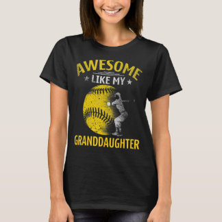 Phantastisch wie meine Enkelin Softball für Opa T-Shirt