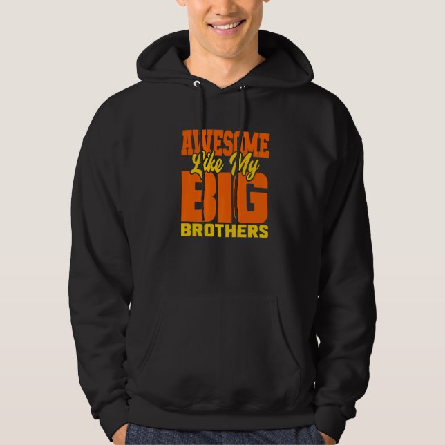 Phantastisch wie meine großen Brüder Kleine Bro Ba Hoodie (Vorderseite)