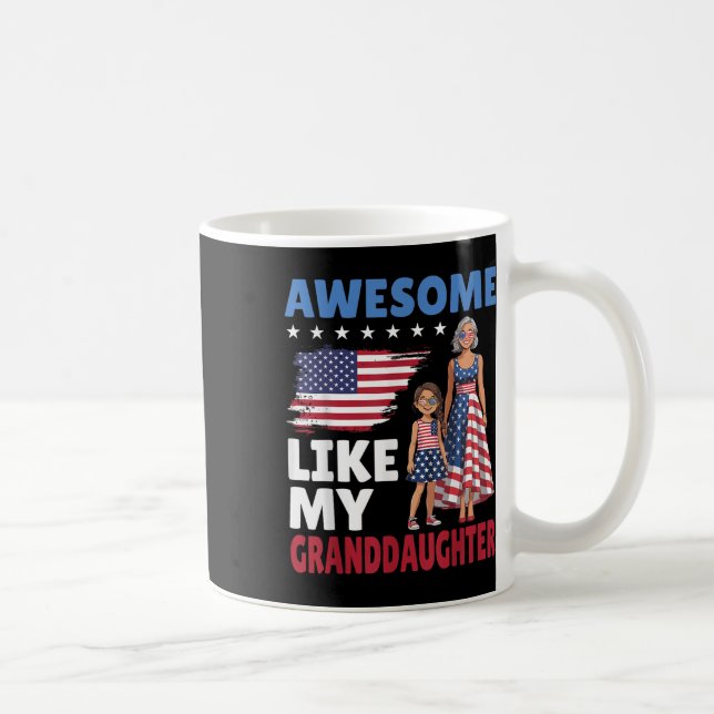Phantastisch wie meine Großtochter Patriotic Ameri Kaffeetasse (Rechts)