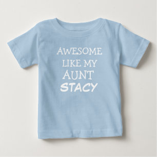 Phantastisch wie meine Tante individuelle Name Bab Baby T-shirt