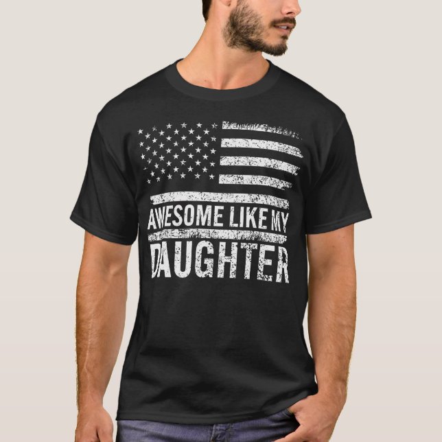 Phantastisch wie meine Tochter spendet Männer Funn T-Shirt (Vorderseite)