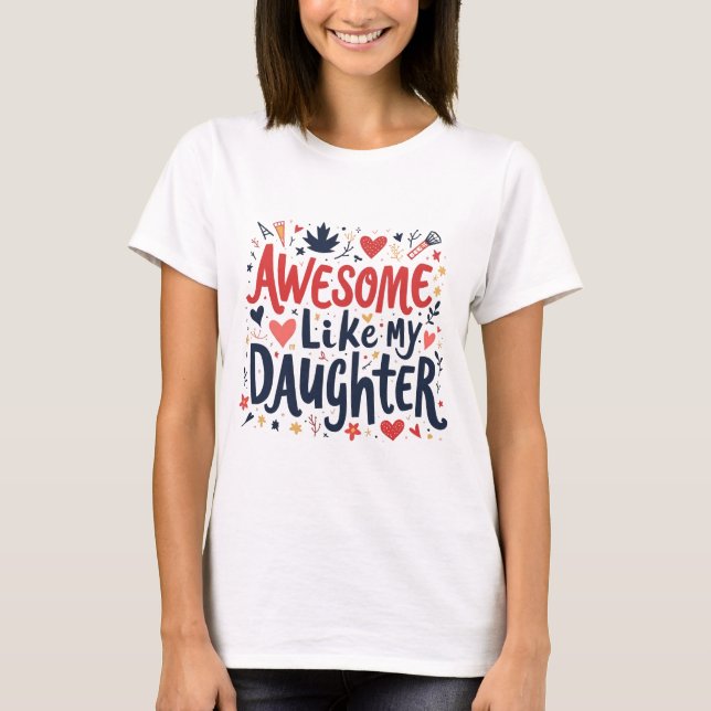 Phantastisch wie meine Tochter T - Shirt Vater Vat (Vorderseite)