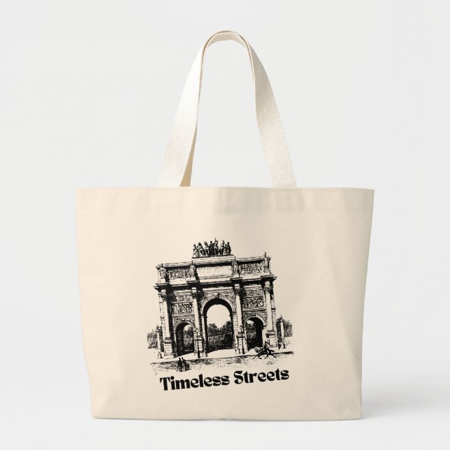 Phantastisch zeitlose Straßen Handtasche für Sie Jumbo Stoffbeutel (Vorne)