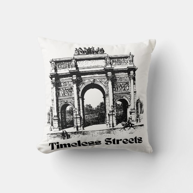 Phantastisch zeitlose Straßen Handtasche für Sie Kissen (Vorderseite)