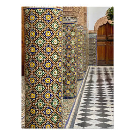 Phantastisch Zellige Tile in Ben Youssef - Marrake Fotodruck