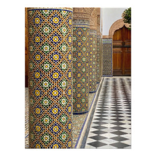 Phantastisch Zellige Tile in Ben Youssef - Marrake Fotodruck