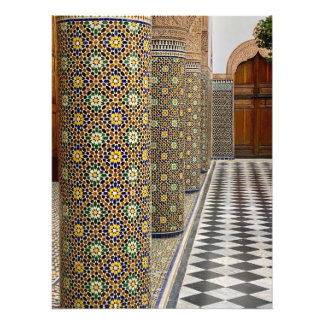 Phantastisch Zellige Tile in Ben Youssef - Marrake Fotodruck