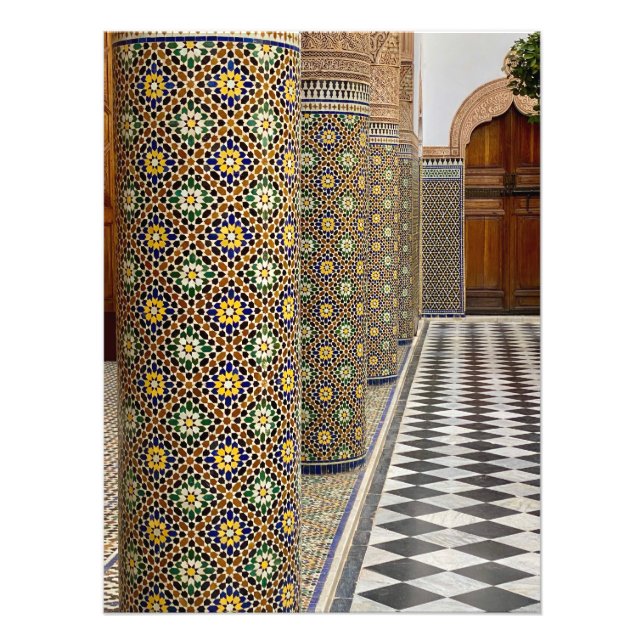 Phantastisch Zellige Tile in Ben Youssef - Marrake Fotodruck (Vorne)
