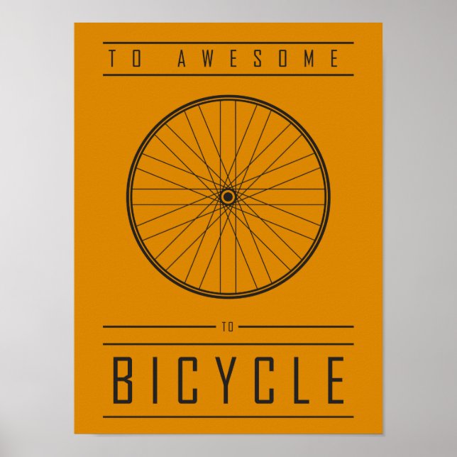 Phantastisch, zum Fahrrad Poster (Vorne)
