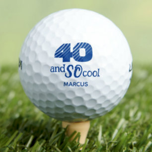 Phantastische 40. Geburtstagsgolfbälle 40 Jahre Pa Golfball