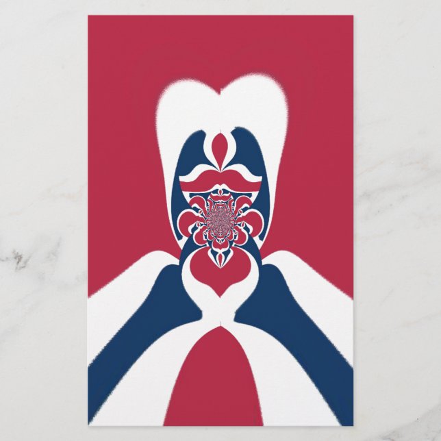 Phantastische Abstrakte E.T. Art Print Briefpapier (Vorderseite)