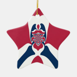 Phantastische Abstrakte E.T. Art Print Keramikornament