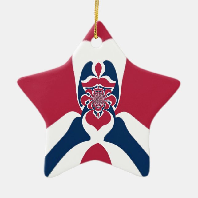 Phantastische Abstrakte E.T. Art Print Keramikornament (Vorne)