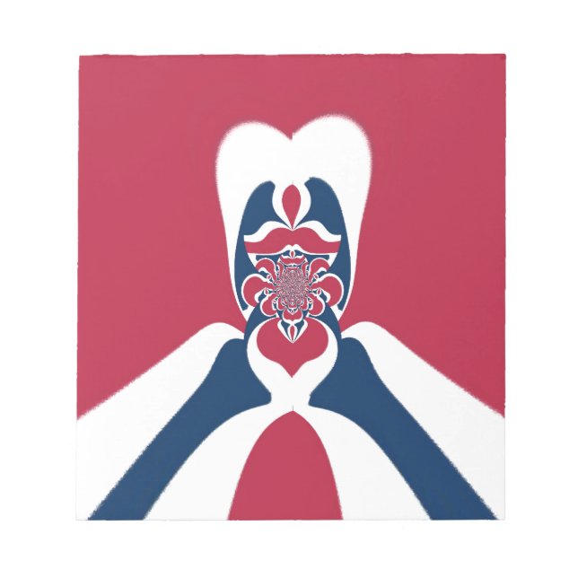 Phantastische Abstrakte E.T. Art Print Notizblock (Vorderseite)