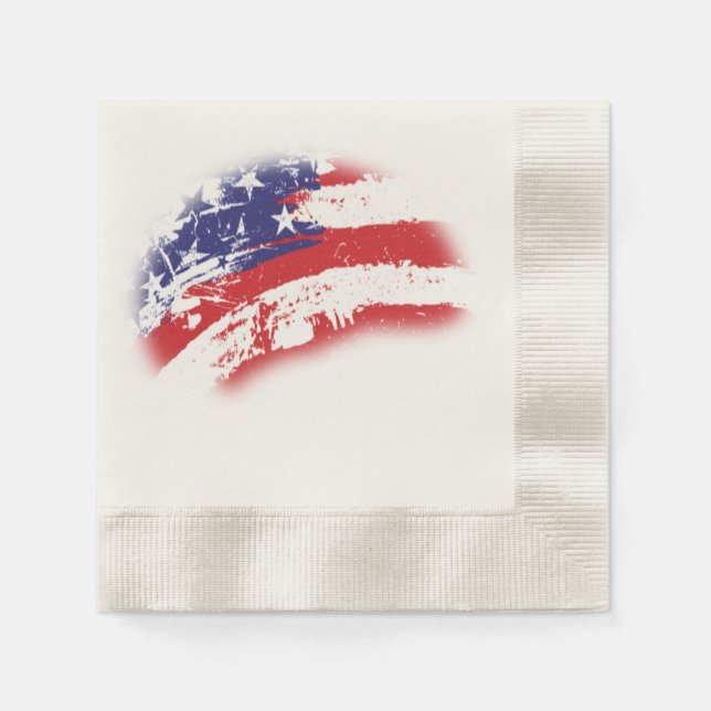 Phantastische Abstrakte US-Flagge unglaublich Serviette (Vorderseite)