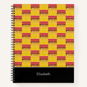 Phantastische afrikanische Kunst, tropisches Somme Notizbuch