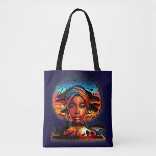 Phantastische afrikanische Schönheit feiern Tasche