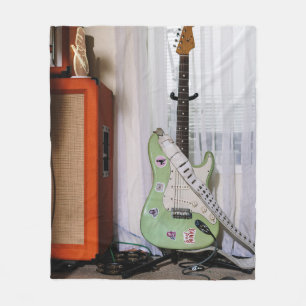 Phantastische akustische Gitarre Fleecedecke