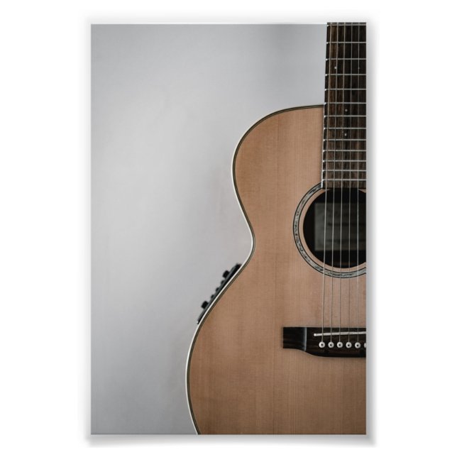 Phantastische akustische Gitarre Fotodruck (Vorne)