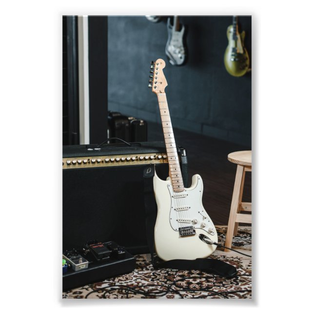 Phantastische akustische Gitarre Fotodruck (Vorne)