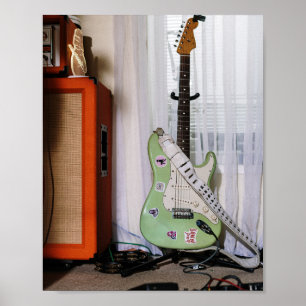 Phantastische akustische Gitarre Poster