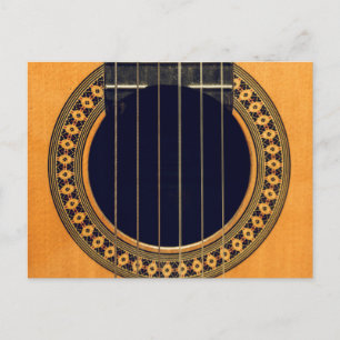 Phantastische akustische Gitarre Postkarte