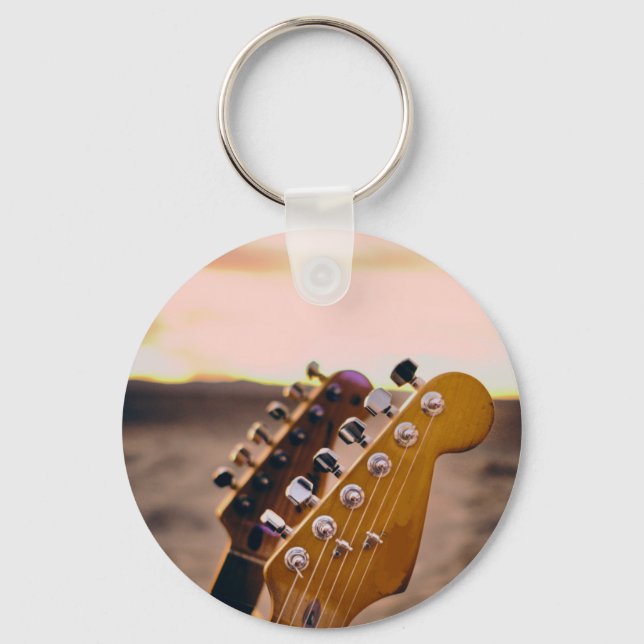 Phantastische akustische Gitarre Schlüsselanhänger (Vorderseite)