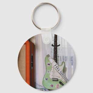 Phantastische akustische Gitarre Schlüsselanhänger