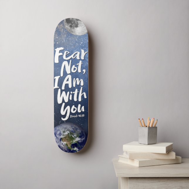 Phantastische ANGST NICHT Weltraumplanet Religiöse Skateboard (Wandkunst)