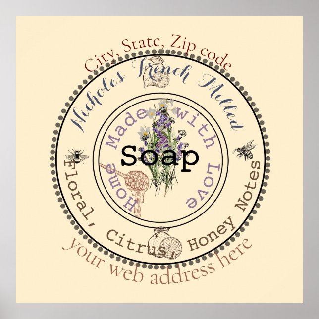 phantastische, anpassbare Seife Poster (Vorne)